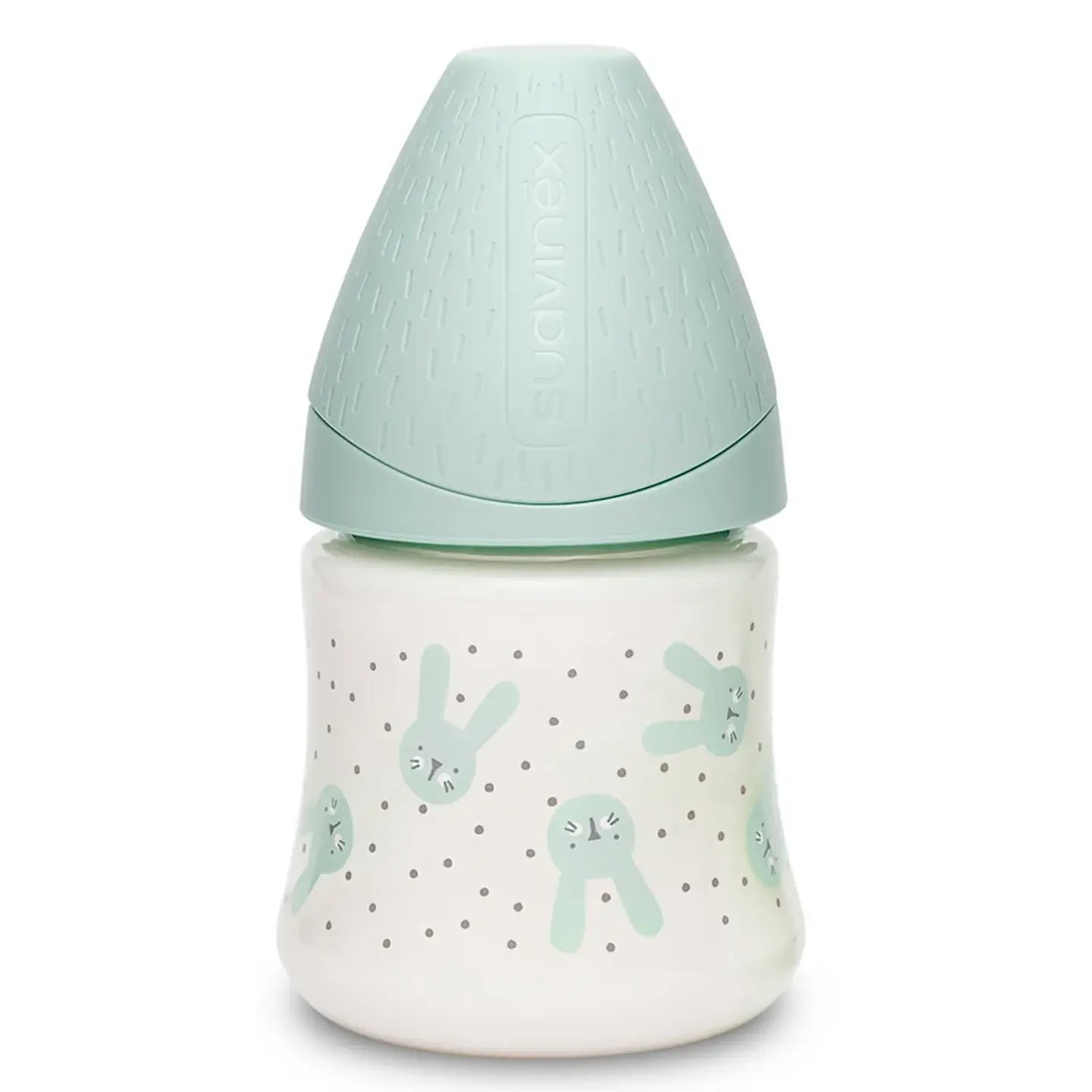 Mamadera con Tetina Redonda de Silicona Flujo Lento +0 meses 150 ml - Suavinex 2