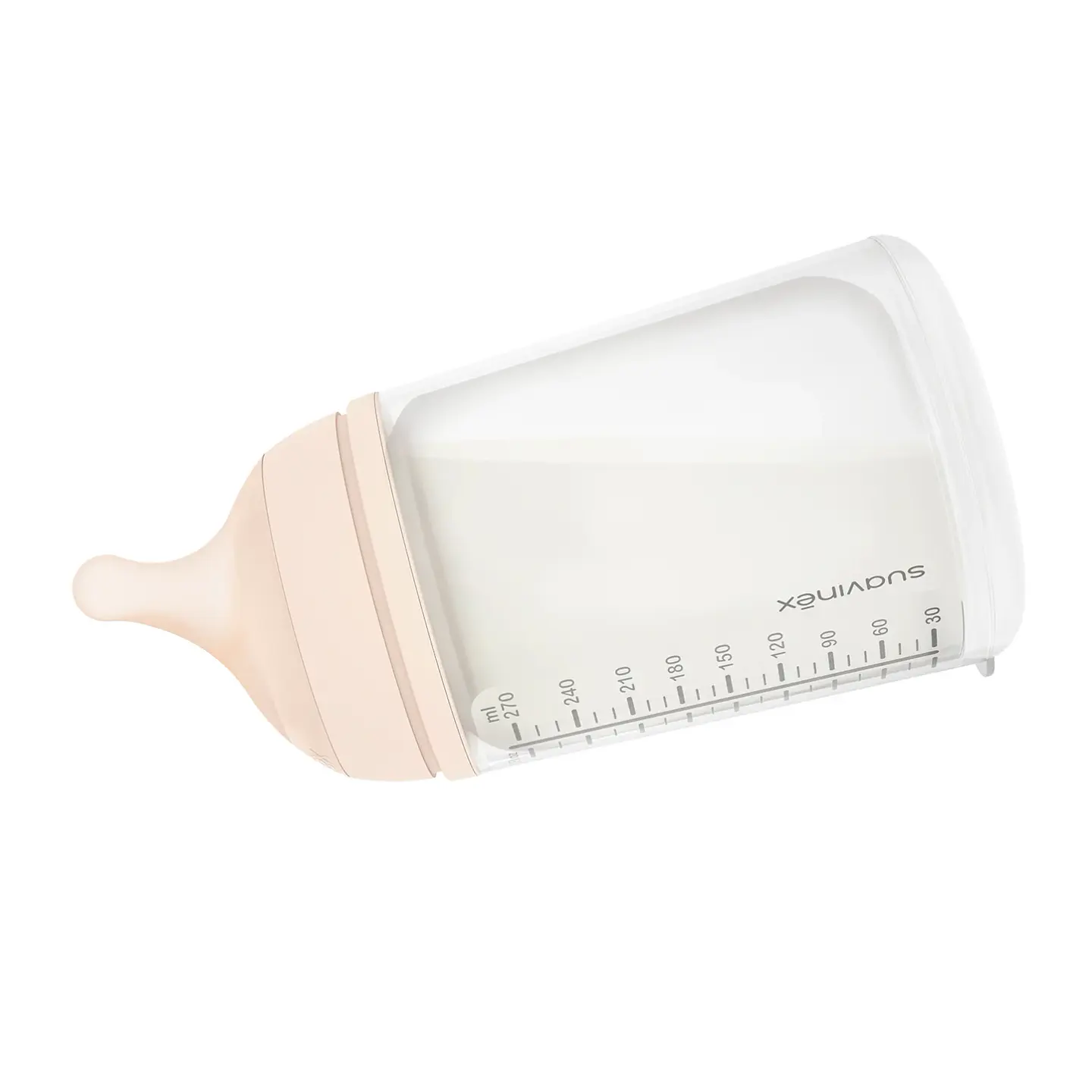 Mamadera Zero.Zero de 270ml con Tetina Fisiológica de Silicona Flujo Medio +3 meses - Suavinex 4