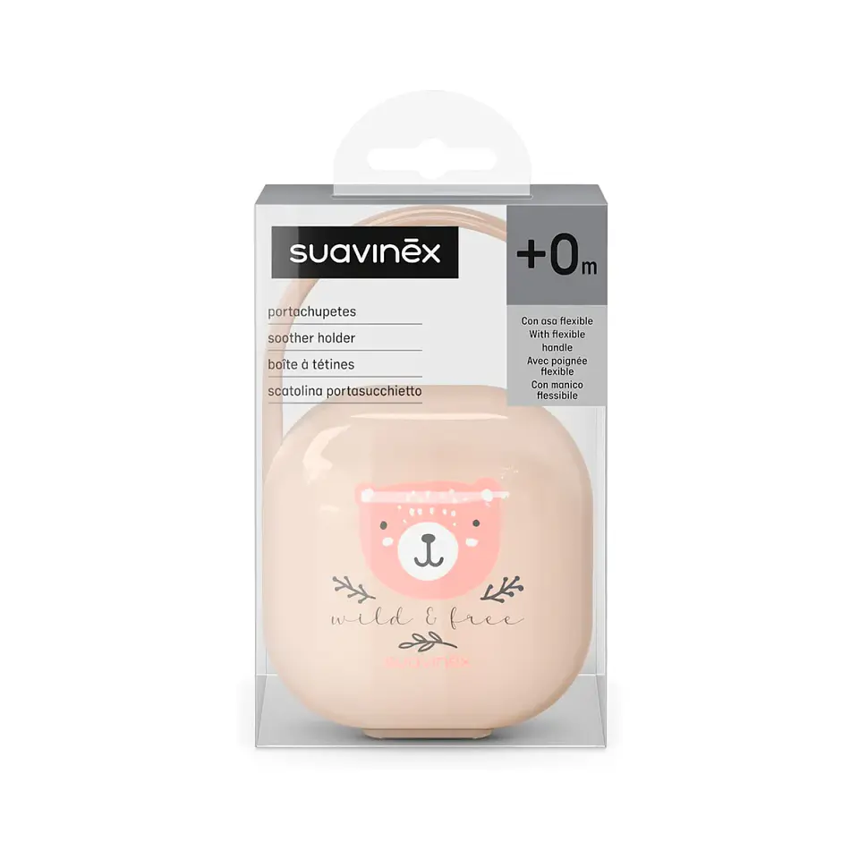 Porta Chupetes Wild Rosa - Suavinex 1