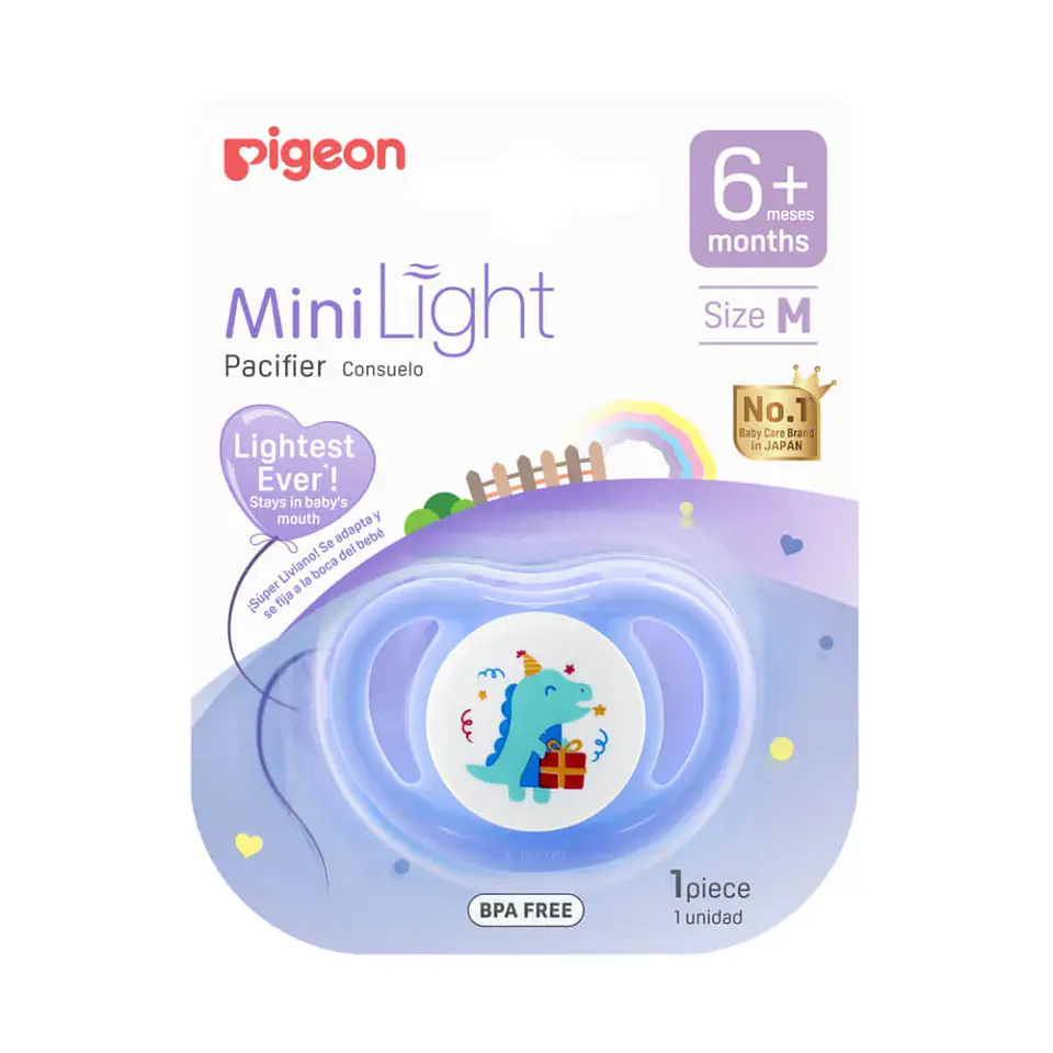 Chupete Odontológico Mini Light Azul - Pigeon 5