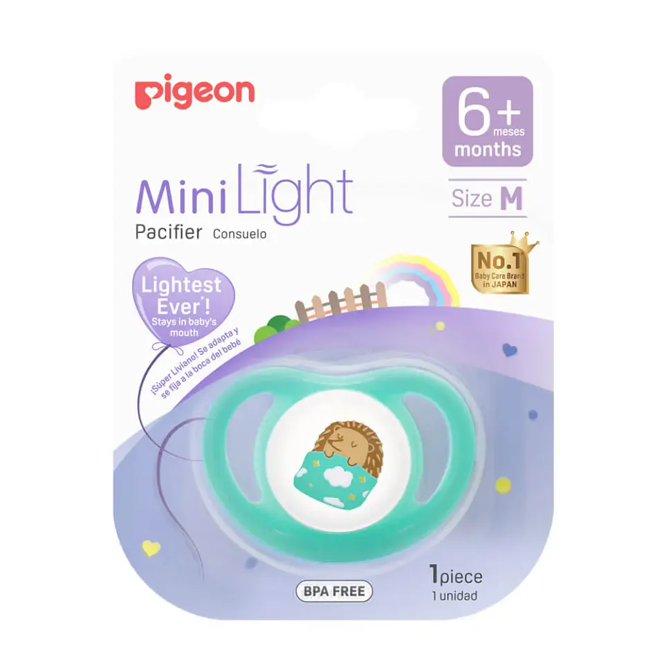 Chupete Odontológico Mini Light Verde - Pigeon 5