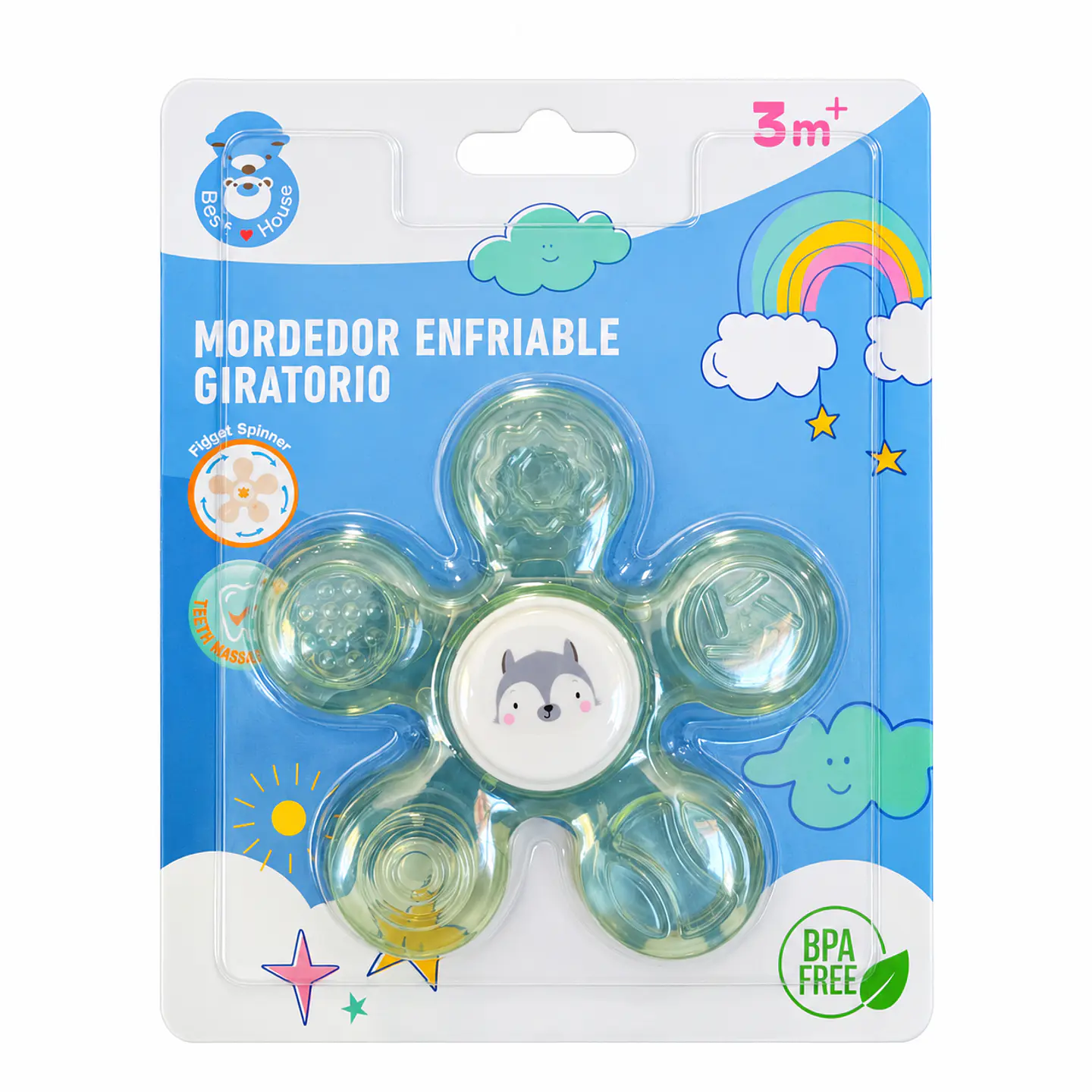 Mordedor Enfriable Giratorio Animales - Pigeon 2