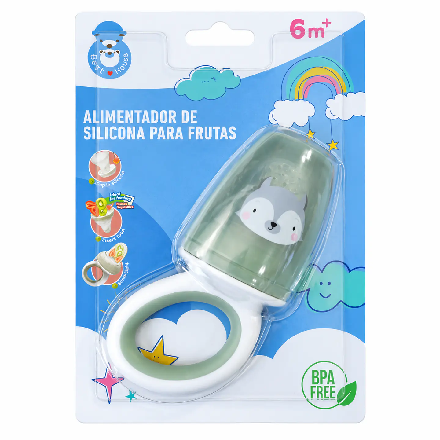 Alimentador de Silicona para Frutas con Animalitos - Pigeon 2