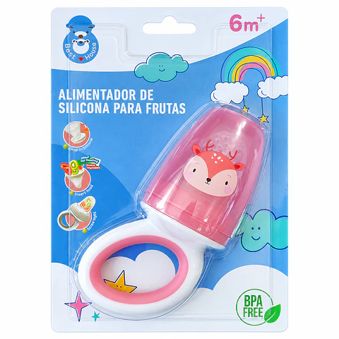 Alimentador de Silicona para Frutas con Animalitos - Pigeon