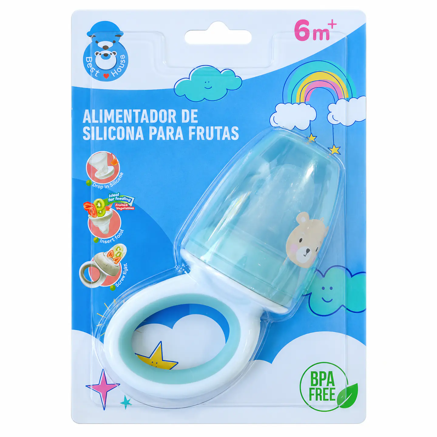 Alimentador de Silicona para Frutas con Animalitos - Pigeon 3