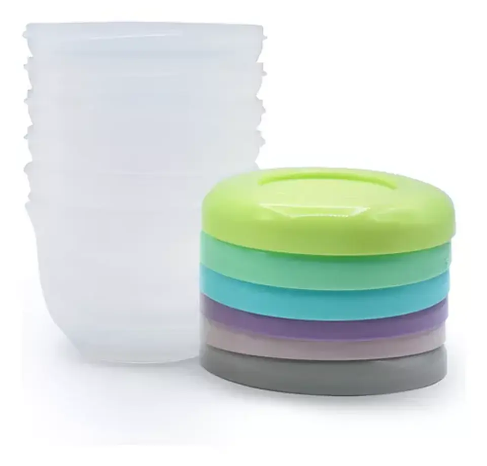 Pack de 6 contenedores apilables plásticos - Melii  4