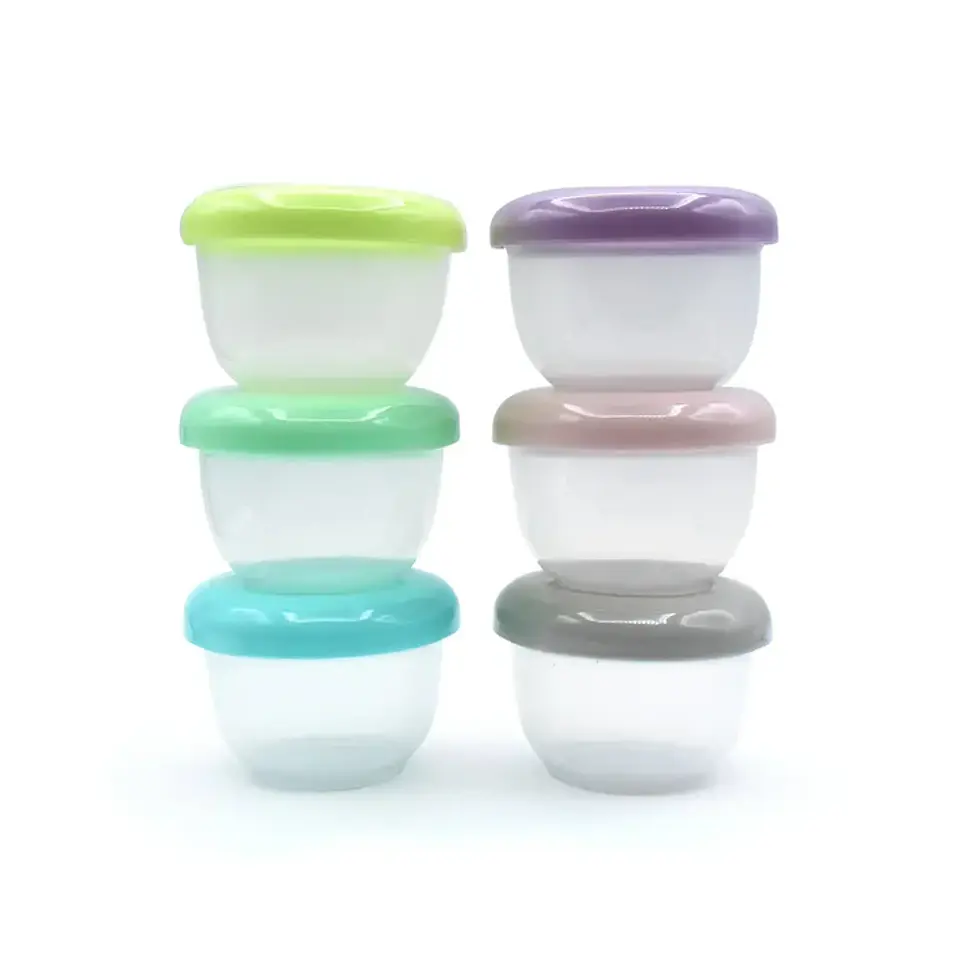 Pack de 6 contenedores apilables plásticos - Melii  2