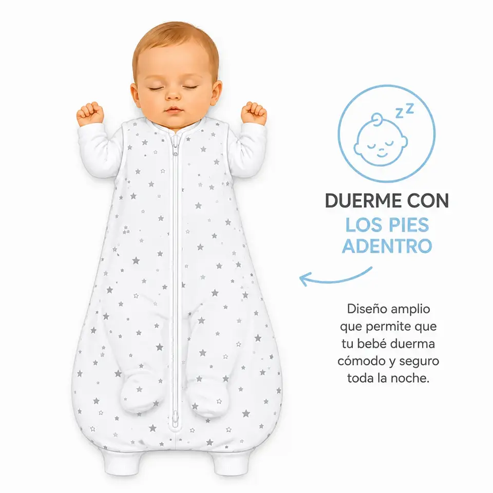 Saco de Dormir Bebé TOG 1.0 – Algodones Cosas de Guaguas 3