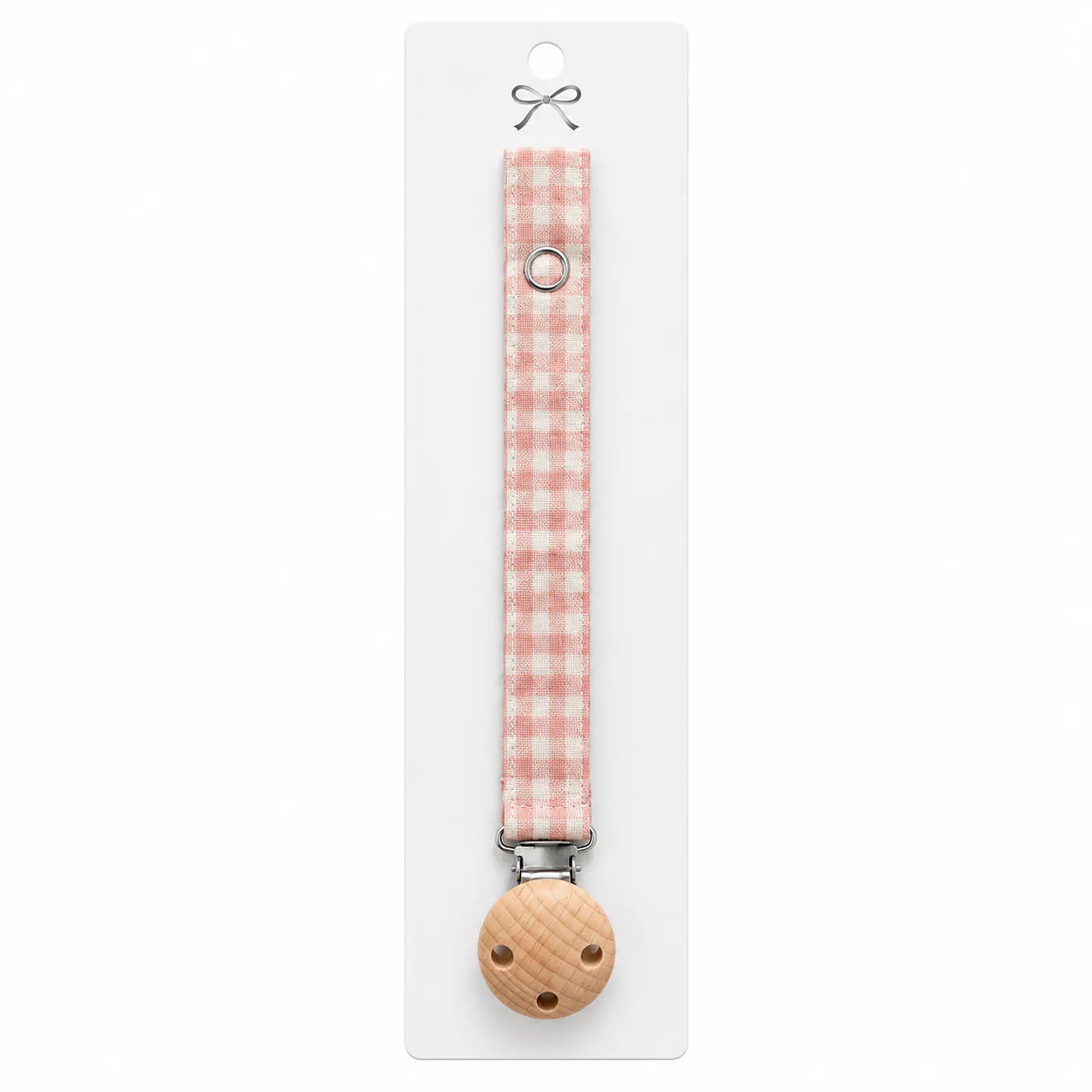 Porta Chupetes Cuadrille Clip Madera - Casa Olivia 1