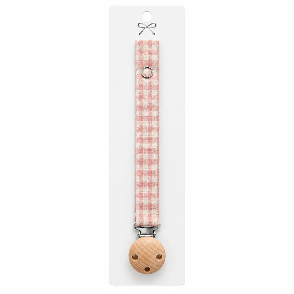 Porta Chupetes Cuadrille Clip Madera - Casa Olivia 1