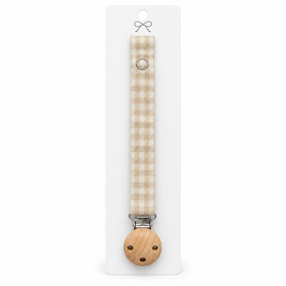 Porta Chupetes Cuadrille Clip Madera - Casa Olivia 3