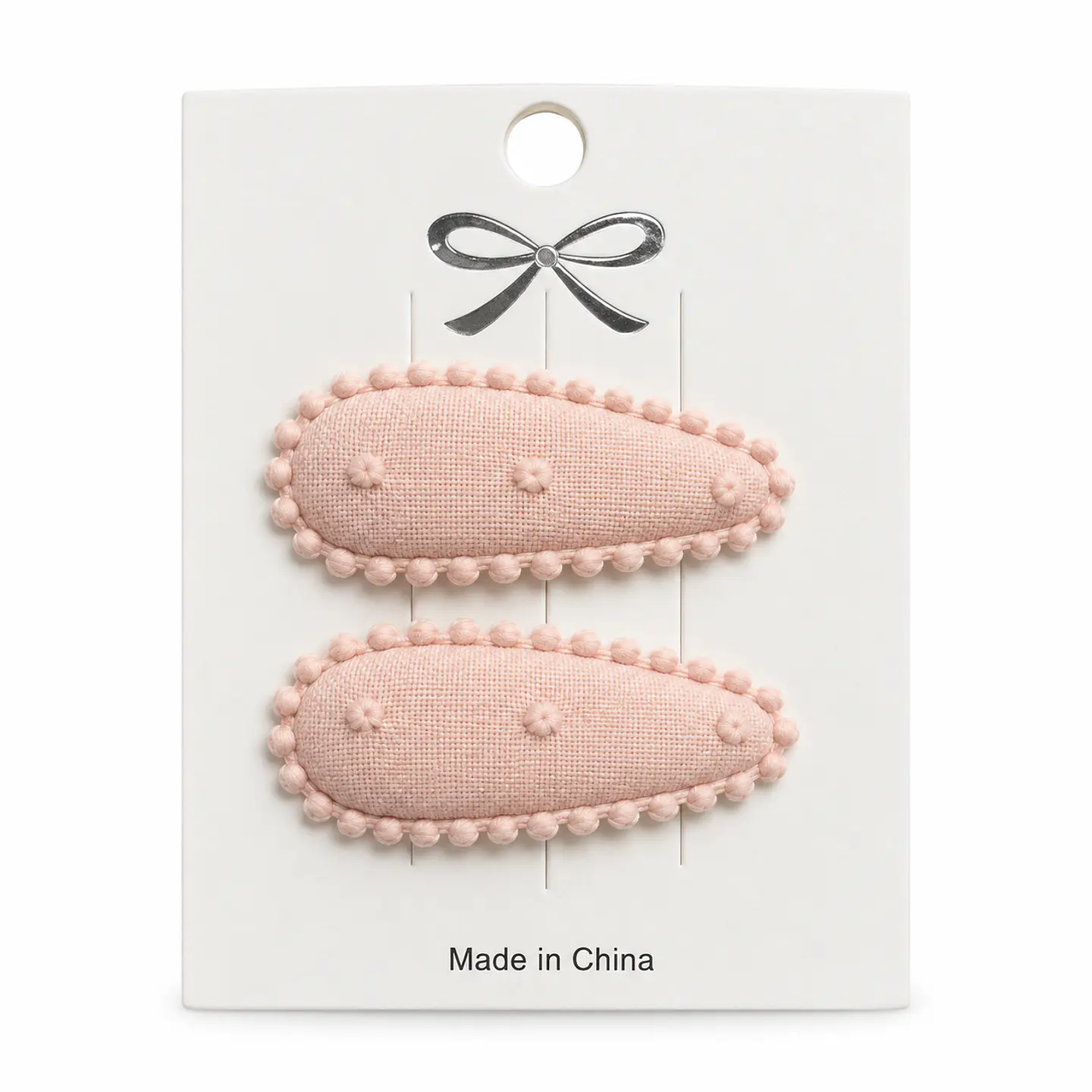 Set 2 Mini Pinzas Colores con Flores Bordadas - Casa Olivia 6
