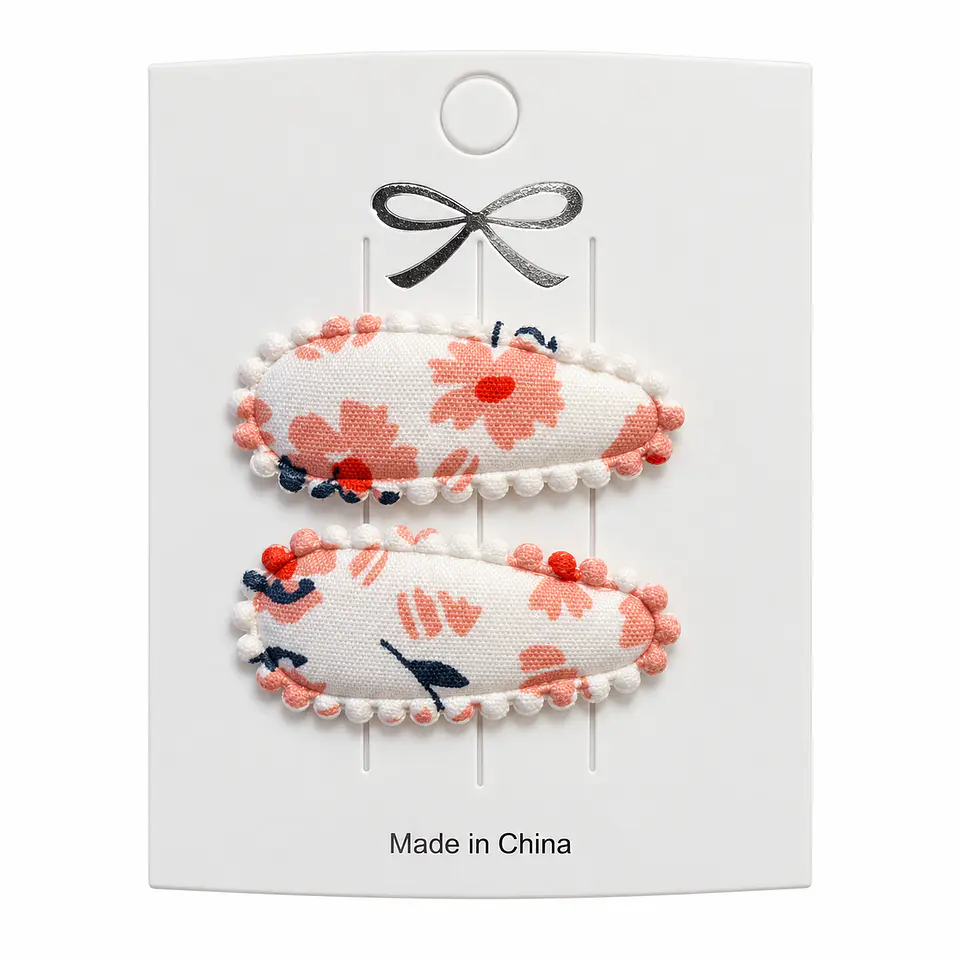 Set 2 Mini Pinzas Colores Diseño Flores - Casa Olivia 1