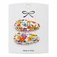 Set 2 Mini Pinzas Colores Diseño Flores - Casa Olivia - Miniatura 2