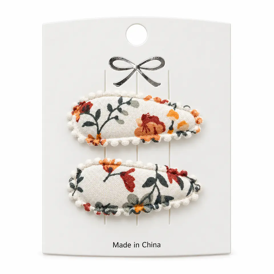 Set 2 Mini Pinzas Colores Diseño Flores - Casa Olivia 4