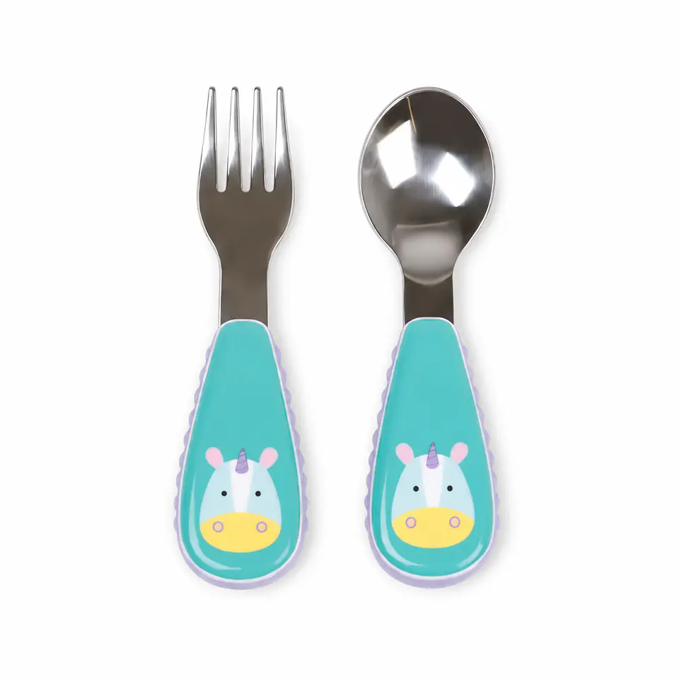 Set Cuchara y Tenedor Zoo Unicornio - Skip Hop 1