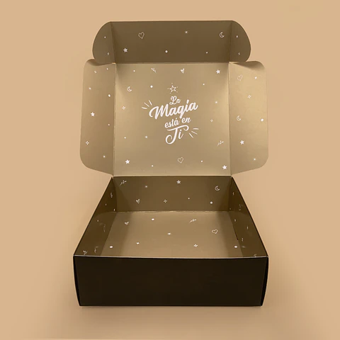 Caja Autoarmable Estrellas 20x20x7cm