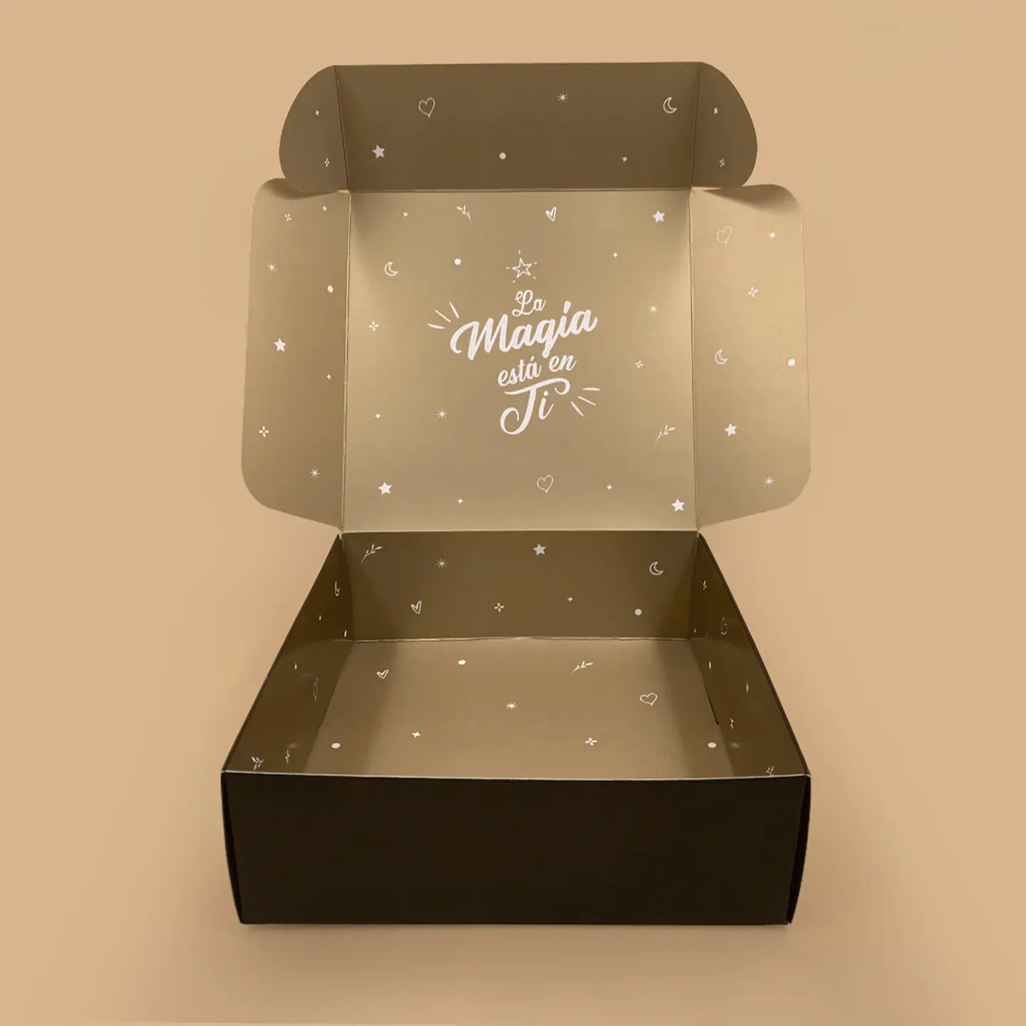 Caja Autoarmable Estrellas 20x20x7cm 2