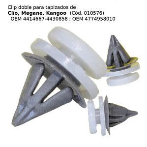 Clip de tapizado Renault Clïo II, Megane, Kangoo (x 10 unid)