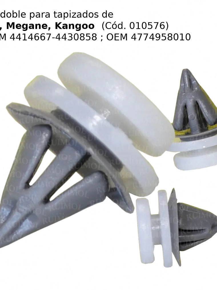 Clip de tapizado Renault Clïo II, Megane, Kangoo (x 10 unid) 2