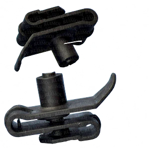 Clip grampa guardaplast Hilux , Etios, Corolla (x 4 unidades)