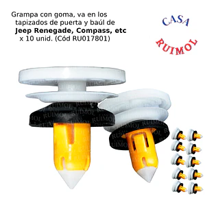 Clip de tapizado Jeep Renegade y Compass (x 10 unid)