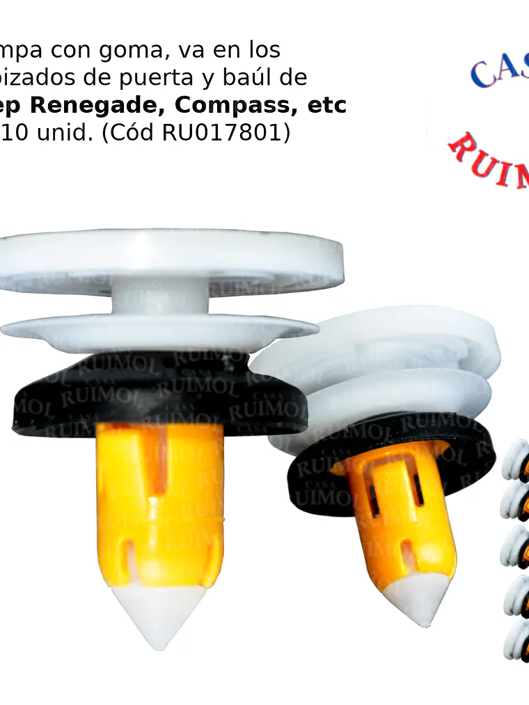 Clip de tapizado Jeep Renegade y Compass (x 10 unid) 2