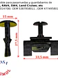 Clip traba paragolpes Toyota Hilux, SW4, Corolla y otros - Miniatura 3