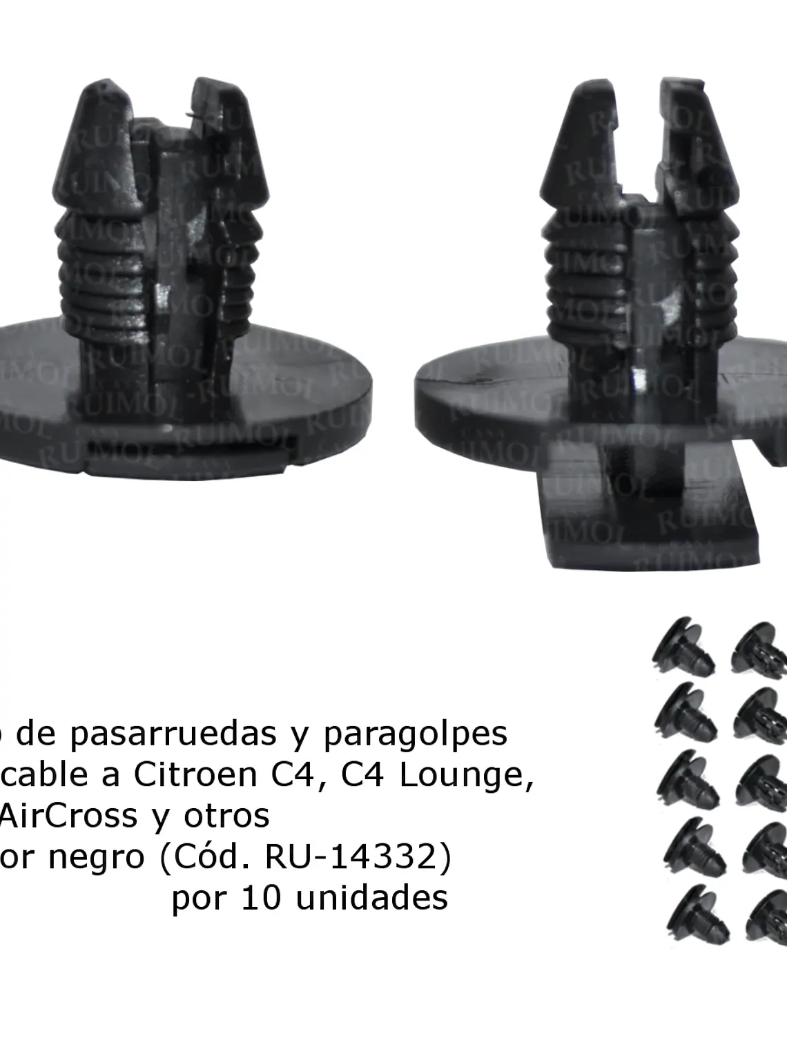 Grampa pasarruedas Citroen C3, C4 y otros (x 10 unid) 1