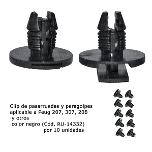 Grampa pasarruedas Peugeot 207, 307 , 208 (x 10 unid)