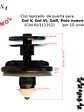 Clip tapizado VW Polo, Vento, Gol, Passat, Scirocco, etc (x 10 unid) - Miniatura 1