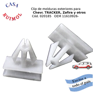 Clip grampa para moldura exterior de Chevr Tracker Onix Prisma Trailblazer