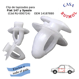 Clip grampa para tapizado de Fiat Spazio y Fiat 147