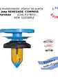 Clip grampa tapizados Jeep Renegade, Compass, Cherokee OEM 52034852 - Miniatura 1