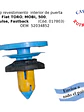 Clip grampa tapizado para Fiat Toro, Mobi, 500, Pulse, Fastback y otros OEM 52034852 - Miniatura 1