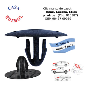 Clip para manta de capot de Toyota Hilux, Corolla, Yaris, y otros OEM 9046709050