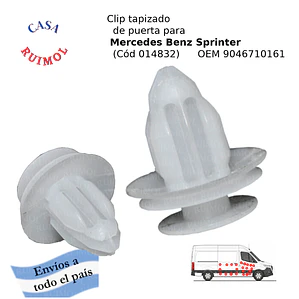 Clip grampa tapizado de puerta para Mercedes Benz Sprinter OEM 90467-10161