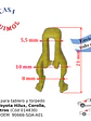 Clip tablero interior , torpedo y rejilla para Toyota Hilux, Corolla OEM 90666-SDA-A01 - Miniatura 1