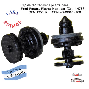 Clip de tapizado interior Focus, Fiesta KD, Ecosport KD y otros OEM 1257376