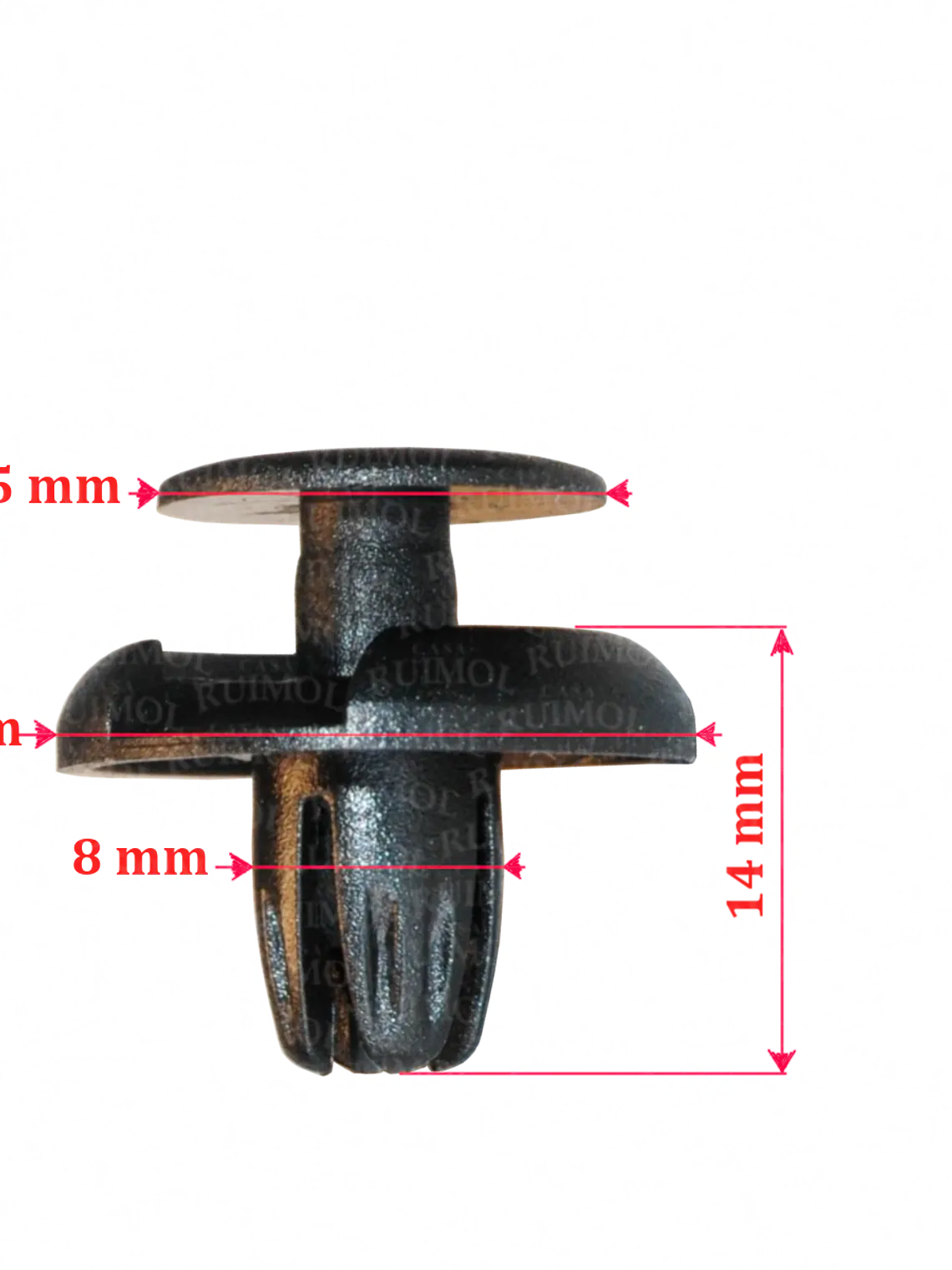 Clip de pasarruedas, paragolpes, tapizados de Etios, Corolla, Hilux y otros OEM 90467 07215 2