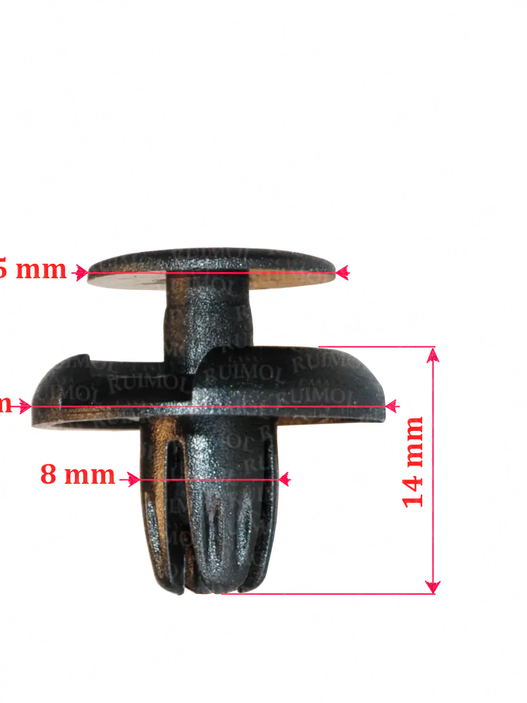Clip de pasarruedas, paragolpes, tapizados de Etios, Corolla, Hilux y otros OEM 90467 07215 2