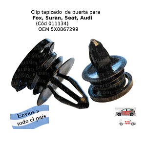 Clip tapizado de puerta para Fox, Suran, Seat, Audi OEM 5X0867299