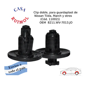 Clip grampa pasarruedas para Nissan Tiida, March y otros OEM 8211.WV - OEM 7013.JO