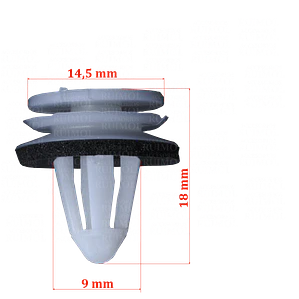 Clip grampa tapizado para Amarok, Surán, Fox y otros OEM 6X0868243A