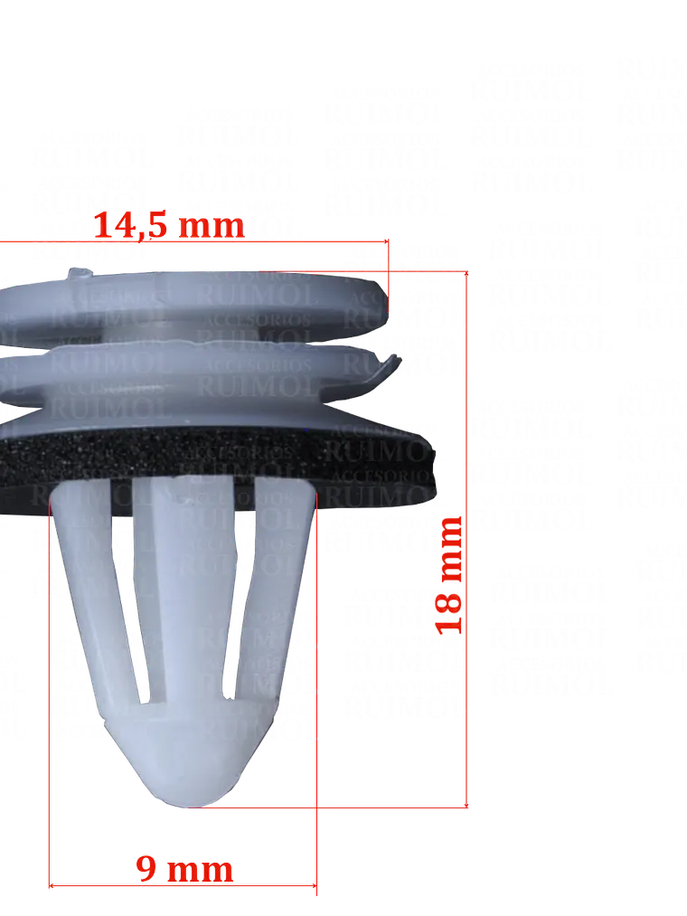 Clip grampa tapizado para Amarok, Surán, Fox y otros OEM 6X0868243A 2