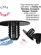 Clip grampa de manta de capot para Ford Ecosport, Fiesta, Ranger, Focus y otros OEM W700671 - Miniatura 1