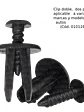 Clip fijación paragolpes y molduras universal, dos piezas - Miniatura 1