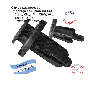 Clip de pasarruedas y paragolpes para Honda Civic, Fit, City y otros OEM 0155309241