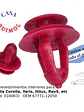 Clip tapizado puerta Toyota Yaris, Corolla, Hilux rojo OEM 67771-12050 - Miniatura 1
