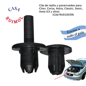 Clip de rejilla y frente para Chevrolet Corsa, Astra, Sonic, Aveo OEM 90087290